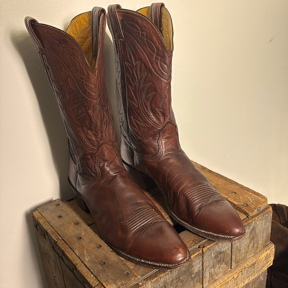 Nocona Boots rich Brown Men’s sz13A USA made